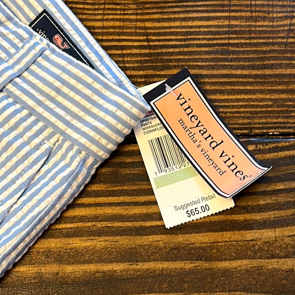NWT Vineyard Vines Boys' Seersucker Breaker Pants - Picture 5 of 7